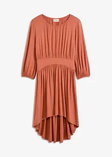 Jersey jurk met plooitjes, bonprix