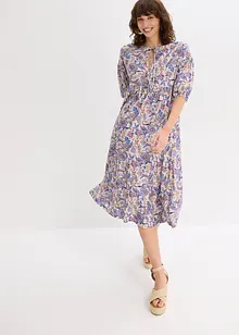 Jersey jurk met strikkoordjes, bonprix