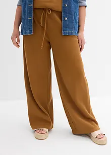 Gestructureerde broek van puur katoen, bonprix