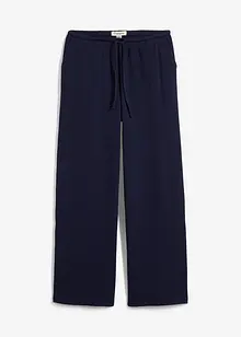 Gestructureerde broek van puur katoen, bonprix
