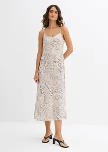 Jurk met spaghettibandjes van soepele viscose, bonprix