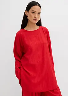 Oversized tuniek van een gestructureerde crinkle viscosemix, bonprix