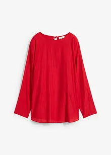 Oversized tuniek van een gestructureerde crinkle viscosemix, bonprix