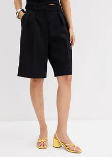 Bermuda met bandplooien in een viscosemix, bonprix