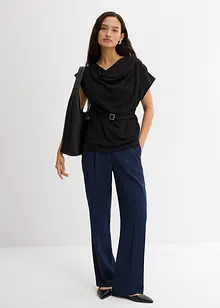 Top in gestructureerde crêpe, bonprix