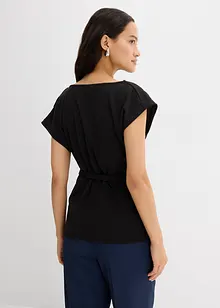 Top in gestructureerde crêpe, bonprix
