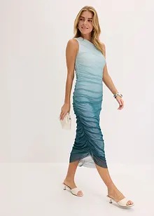 One shoulder jurk met mesh inzetstuk, bonprix