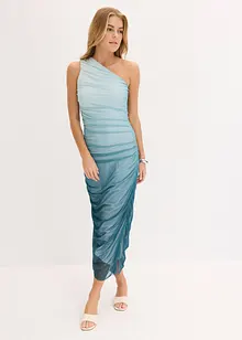 One shoulder jurk met mesh inzetstuk, bonprix
