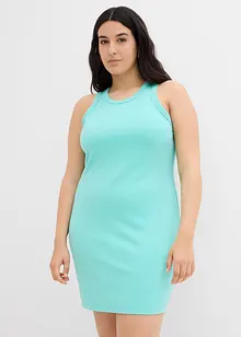 Jurk met spaghettibandjes van interlock (set van 2), bonprix