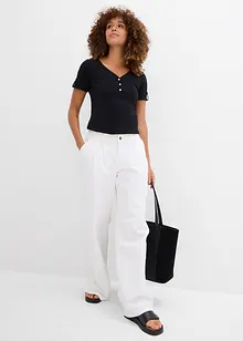 Henley shirt van puur biologisch katoen, bonprix