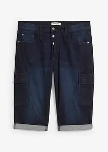 Stretch jeans bermuda, loose fit, bonprix