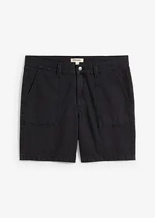 Twill short van katoen, loose fit, bonprix