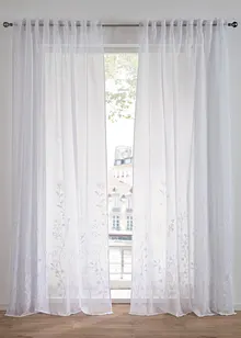 Transparant gordijn met gerecycled polyester (1 stuk), bonprix