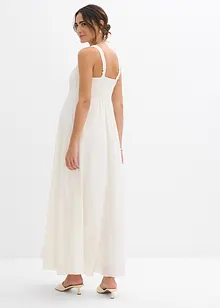 Zwangerschaps trouwjurk met kant, satijn en georgette, bonprix