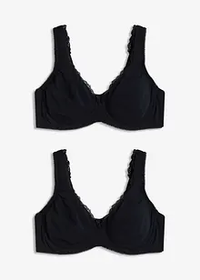 Minimizer T-shirt  bh met beugels van biologisch katoen (set van 2), bonprix