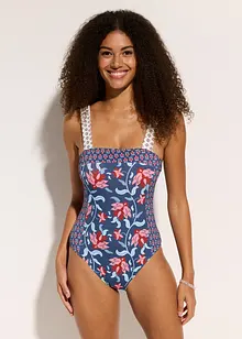 Bandeau badpak met brede bandjes, bonprix