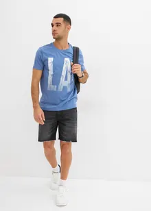 T-shirt van biologisch katoen, slim fit, bonprix