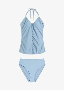 Halter tankini (2-dlg. set) met rimpels, bonprix