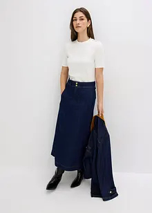 Geribd shirt van een zachte viscosemix, bonprix