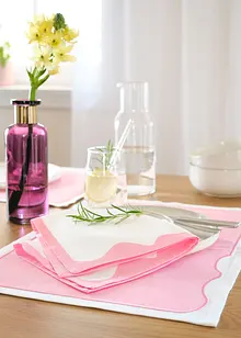Placemats met geborduurde rand (set van 2), bonprix