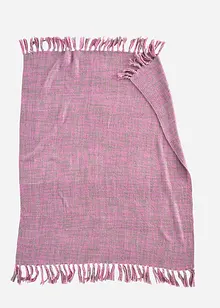 Hochwaardige knuffeldeken met franjes, bonprix