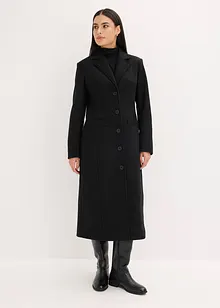 Lange jas in wollen look, bonprix