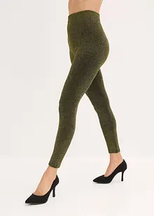 Thermo legging van glittergaren, bonprix