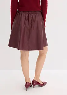 Korte imitatieleren rok, bonprix