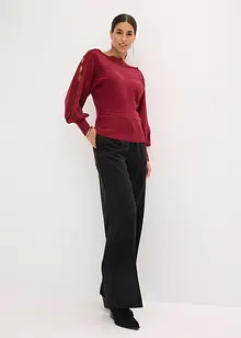 Trui van een soepele viscosemix, bonprix