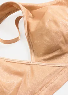 Bralette van glanzend materiaal, bonprix
