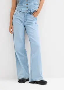 Loose straight jeans  mid waist, bonprix