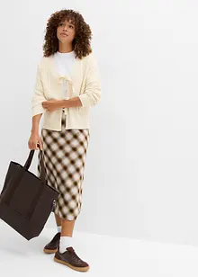 Gebreid vest met strikken, bonprix