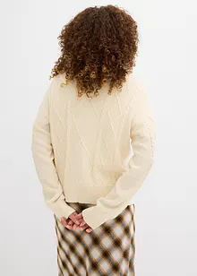 Gebreid vest met strikken, bonprix