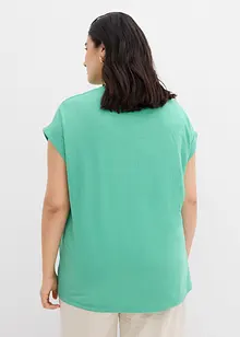 Longshirt van biologisch katoen (set van 2), bonprix