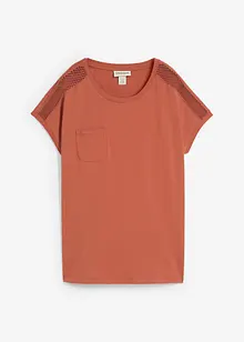 Luchtig shirt met kant, bonprix