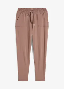 Comfortabele jersey broek met strikkoordjes, bonprix