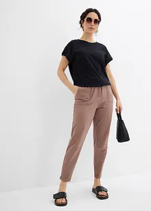Comfortabele jersey broek met strikkoordjes, bonprix