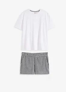 Oversized shortama met met geweven short, bonprix