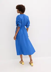 Maxi-jurk met wijde mouwen van structuurstof, bonprix