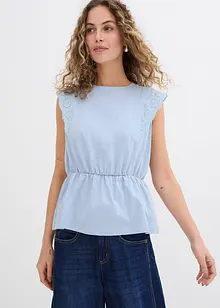 Shirt met broderie anglaise, bonprix