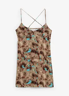 Jurk met spaghettibandjes van soepele viscose, bonprix