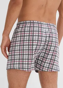 Losse jersey boxers (set van 3) geruit, bonprix