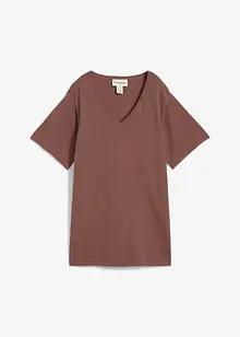 Gebreid shirt met linnen, bonprix