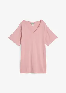 Gebreid shirt met linnen, bonprix
