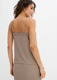 Top met spaghettibandjes van licht crêpe, bonprix