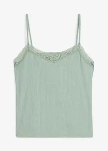 Top met spaghettibandjes van licht crêpe, bonprix