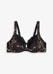 Beugel bh met gewatteerde bandjes en sierlijk kant, bonprix