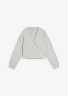 Sweatvest van licht glanzende viscosemix, bonprix