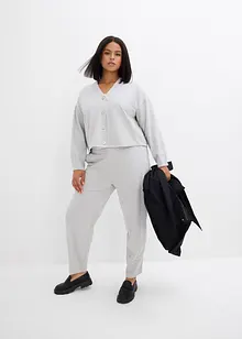 Sweatvest van licht glanzende viscosemix, bonprix