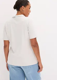 Poloshirt in een viscosemix, bonprix